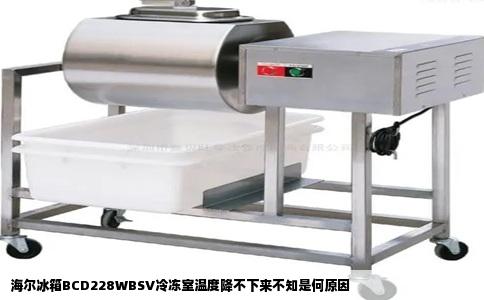 海尔冰箱BCD228WBSV冷冻室温度降不下来不知是何原因