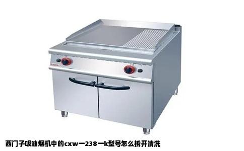 西门子吸油烟机中的cxw一238一k型号怎么拆开清洗