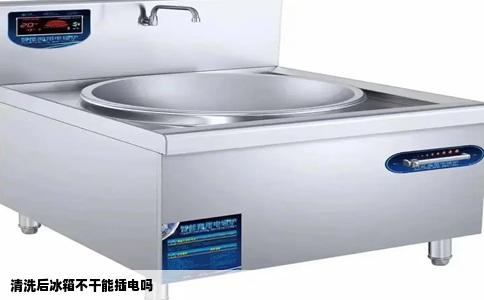 清洗后冰箱不干能插电吗