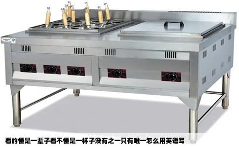 看的懂是一辈子看不懂是一杯子没有之一只有唯一怎么用英语写
