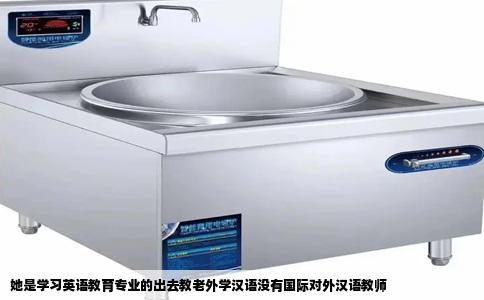 她是学习英语教育专业的出去教老外学汉语没有国际对外汉语教师