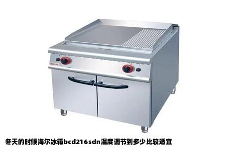 冬天的时候海尔冰箱bcd216sdn温度调节到多少比较适宜