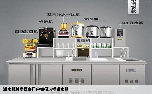 净水器种类繁多用户如何选择净水器