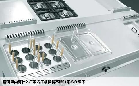 请问国内有什么厂家冷库板做得不错的来给介绍下