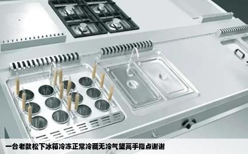 一台老款松下冰箱冷冻正常冷藏无冷气望高手指点谢谢