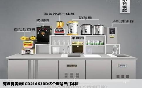 有没有美菱BCD216K3BD这个型号三门冰箱