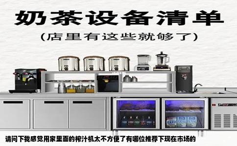 请问下我感觉用家里面的榨汁机太不方便了有哪位推荐下现在市场的