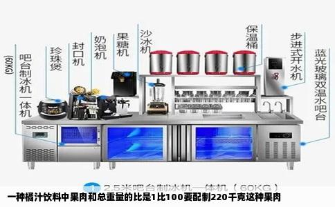 一种橘汁饮料中果肉和总重量的比是1比100要配制220千克这种果肉