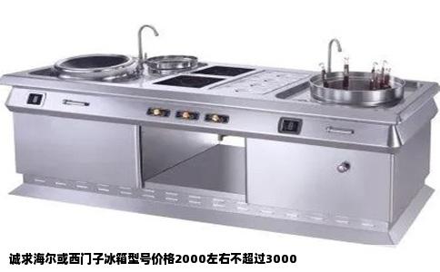 诚求海尔或西门子冰箱型号价格2000左右不超过3000