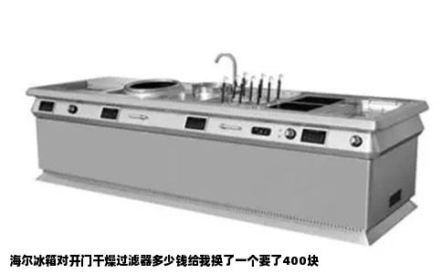海尔冰箱对开门干燥过滤器多少钱给我换了一个要了400块