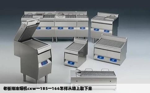 老板抽油烟机cxw一185一166怎样从墙上取下来