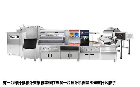 有一台榨汁机榨汁效果很差现在想买一台原汁机但是不知道什么牌子