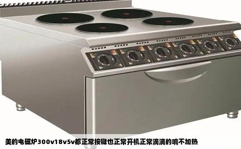 美的电磁炉300v18v5v都正常按键也正常开机正常滴滴的响不加热