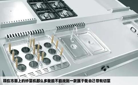 现在市面上的炒菜机那么多我能不能找到一款属于我自己带有切菜