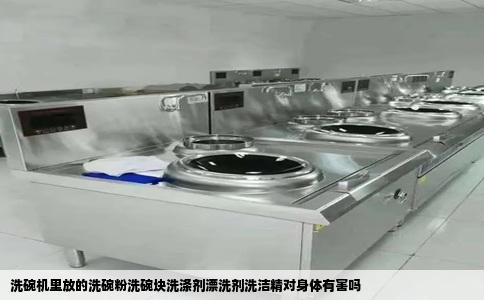 洗碗机里放的洗碗粉洗碗块洗涤剂漂洗剂洗洁精对身体有害吗