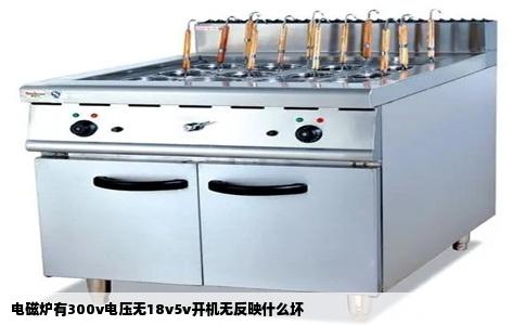 电磁炉有300v电压无18v5v开机无反映什么坏
