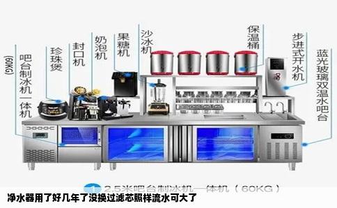 净水器用了好几年了没换过滤芯照样流水可大了