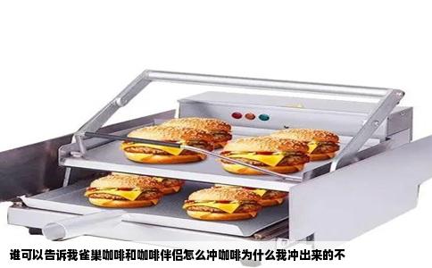 谁可以告诉我雀巢咖啡和咖啡伴侣怎么冲咖啡为什么我冲出来的不
