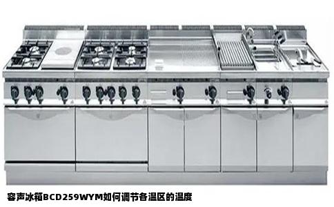 容声冰箱BCD259WYM如何调节各温区的温度
