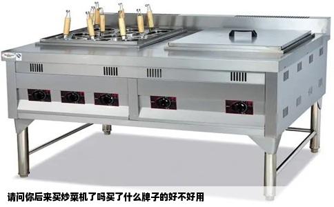 请问你后来买炒菜机了吗买了什么牌子的好不好用