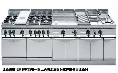 冰箱除霜可以将其断电一晚上再将水清除吗这样做伤害冰箱吗