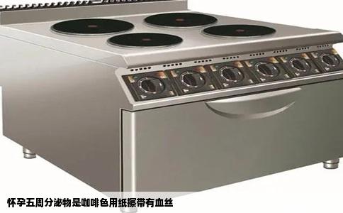 怀孕五周分泌物是咖啡色用纸擦带有血丝