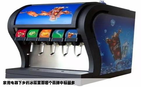 家用电器下乡的冰箱里面哪个品牌中标最多