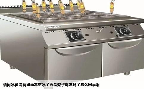 请问冰箱冷藏里面怎结冰了西瓜梨子都冻坏了怎么回事啊