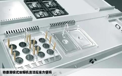 帅康潜吸式油烟机清洁起来方便吗